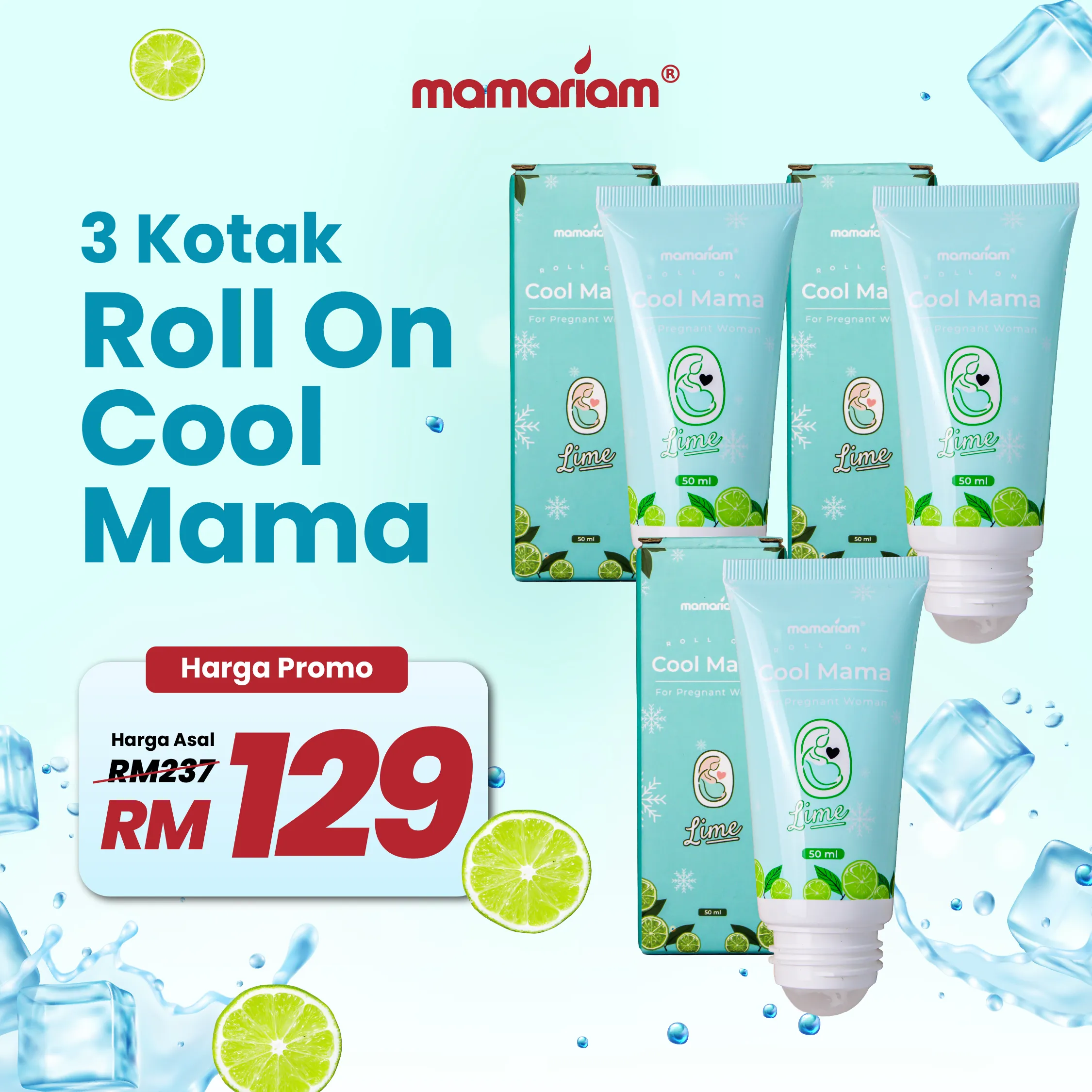 3 KOTAK ROLL ON COOL MAMA