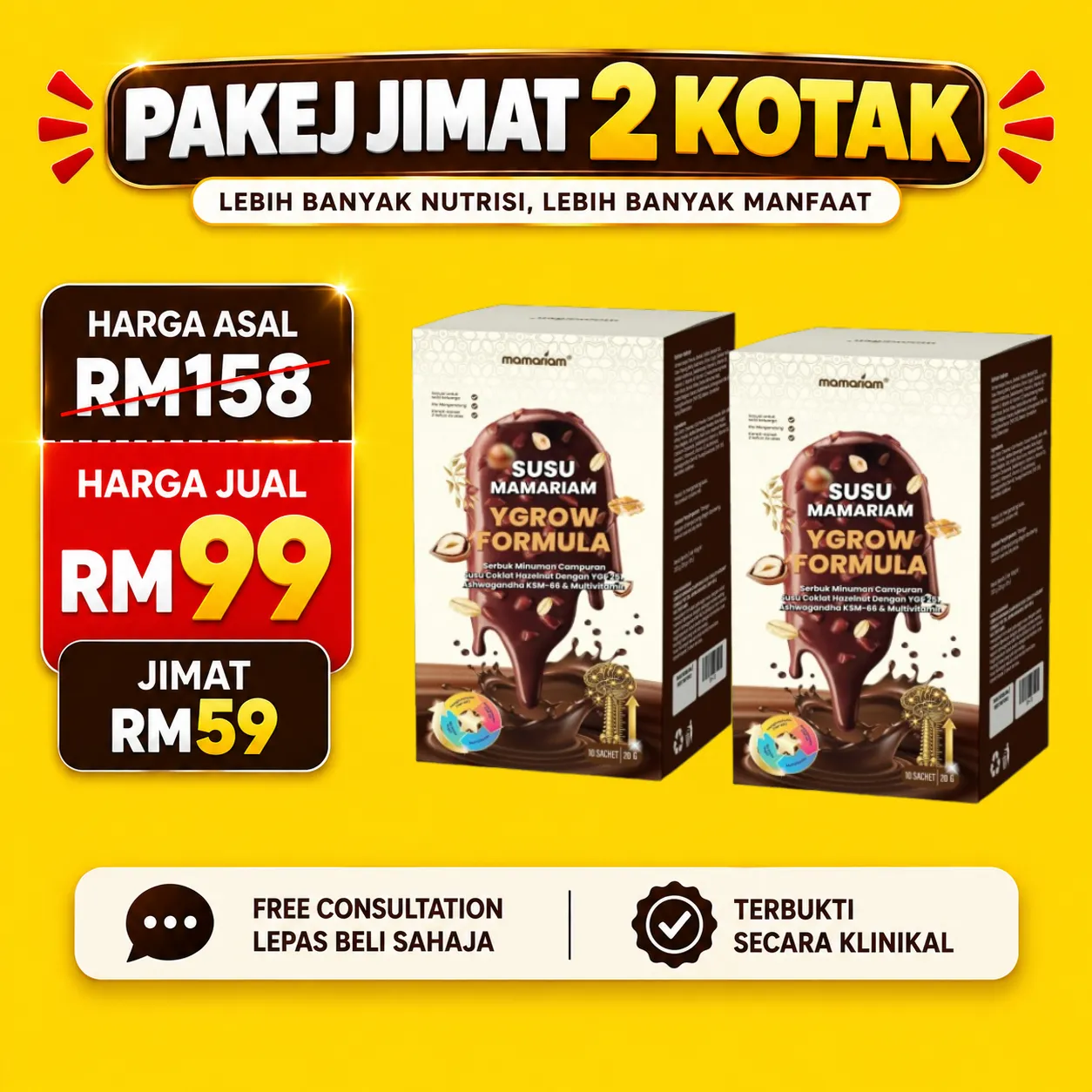 Promo 2 Kotak YGROW Formula